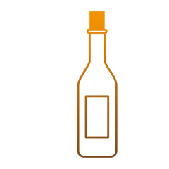 wine bottle isolated icon vector illustration design