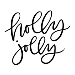 kbecca_vector_handlettering_brushlettered_hollyjolly