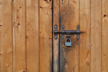 Fototapeta na wymiar Closed padlock door