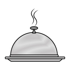 Obraz premium tray server isolated icon vector illustration design