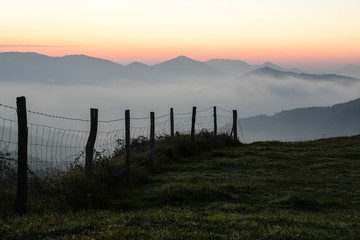 Sunrise from monte Alen 