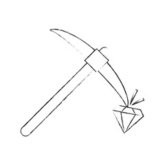 Pick construction tool icon vector illustration graphic design