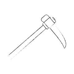 Pick construction tool icon vector illustration graphic design