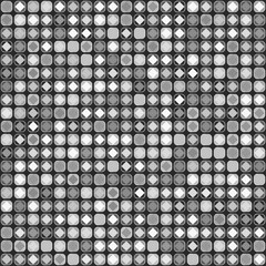 Gray seamless pattern. Abstract mosaic of the squares.