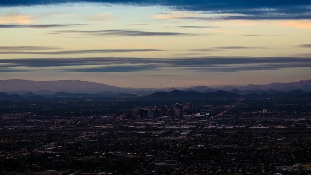 Sunset over Phoenix, Arizona