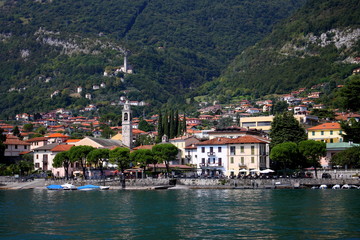 Fototapeta na wymiar Lac de Côme, Italie, Bellagio, Lenno, Tremezzo, Varenna, 