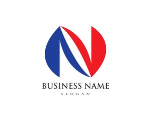 Fototapeta premium N Letter Logo Business