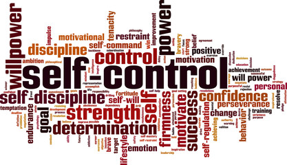 Self-control word cloud