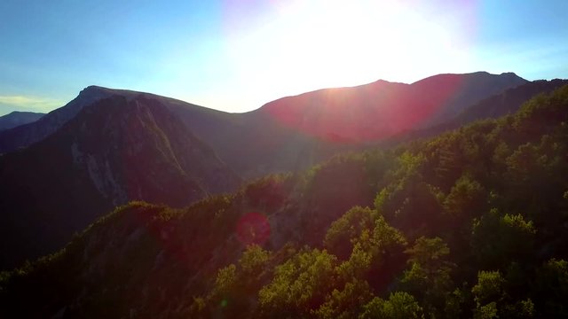 Castellane valley in France