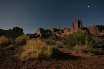 Nighttime at the Arches