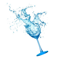 water splash isolated on white background