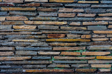 texture of multicolored stone wall tiles