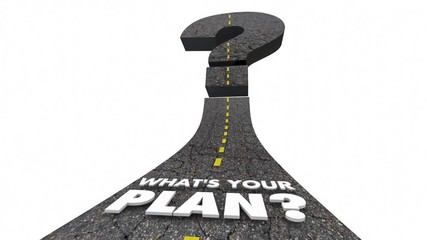 Whats Your Plan Road Goal Objective Driving Forward 3d Animation