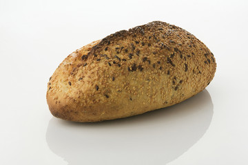 Golden Brown Sourdough Bread Isolated on White Background Shot in Studio