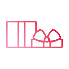 gift box icon over white background vector illustration