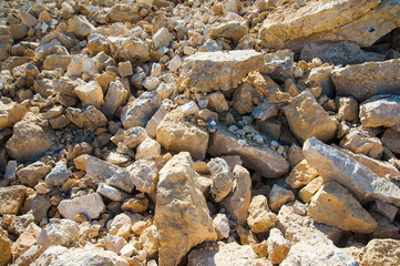 Production of stone at a forsaken quarry