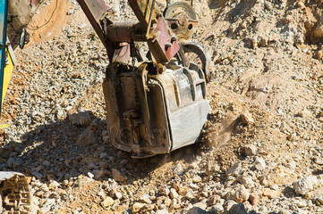 Production of stone at a forsaken quarry