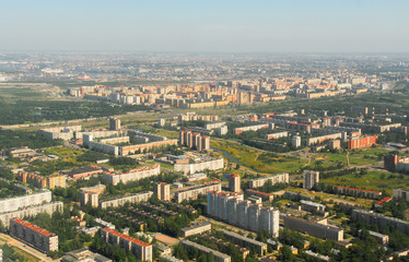 Aerial View - Suburban Moscow, Russia