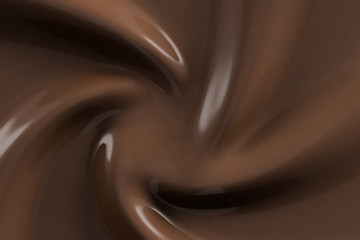 チョコレートクリームのイラストCG