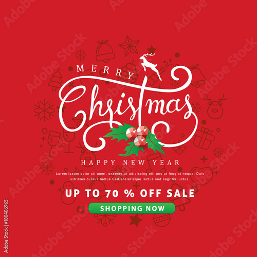 merry christmas and happy new year sale banner background with christmas icon setdiscount gift - Discount Greeting Cards merry christmas and happy new year sale banner background with christmas icon setdiscount gift - Discount Greeting Cards