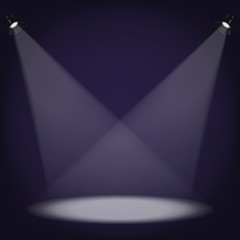 Vector spotlights, scene