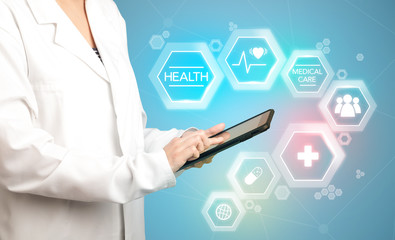 Female doctor with notepad