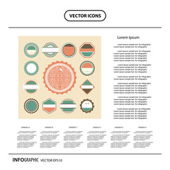 Obraz premium set of retro vintage labels