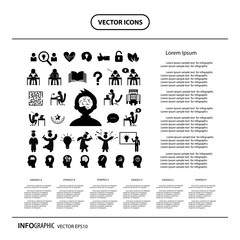 vector successful study symbol set