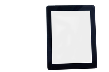 Isolate big blank screen tablet on white background
