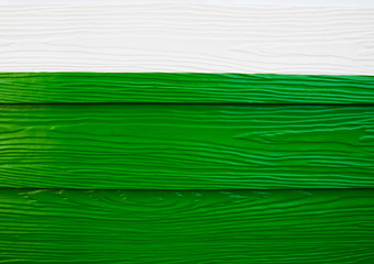 Vintage green white wood texture and background for interior design and exterior decoration.