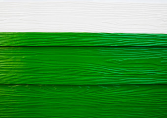 Vintage green white wood texture and background for interior design and exterior decoration.