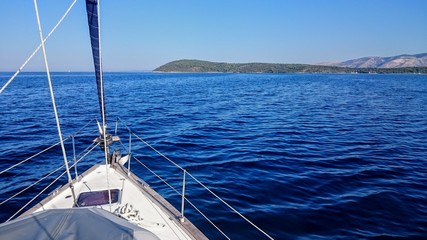 Fototapeta na wymiar Sailing on the Adriatic