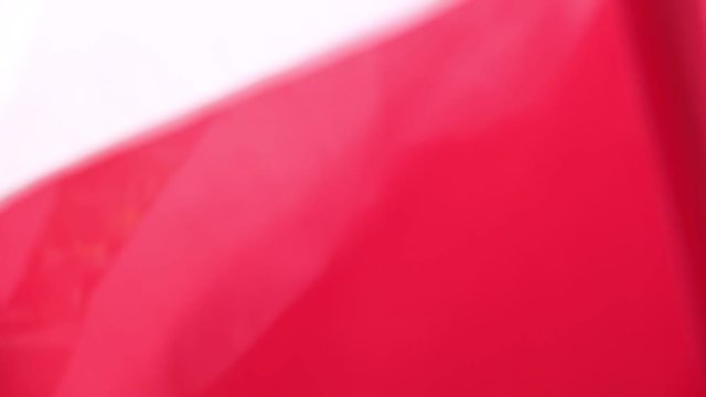 Znicz and the flag of the Polish state.
