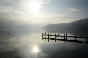 Fototapeta na wymiar Lake of Annecy in france