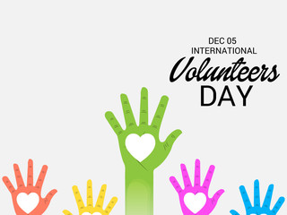Fototapeta premium International Volunteers Day.