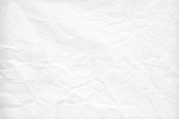 Crumpled white paper texture