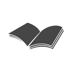 Open book icon, vector book icon, vector illustration 