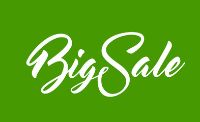 White text Big Sale