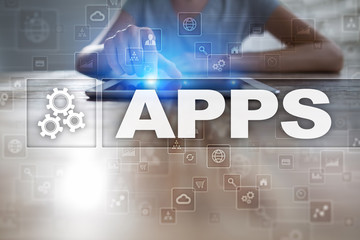 Apps development concept. Business and internet technology.