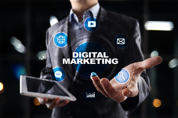 DIgital marketing technology concept. Internet. Online. Search Engine Optimisation. SEO. SMM. Advertising.