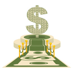 Flat vector cartoon illustration. Objects isolated on white background.