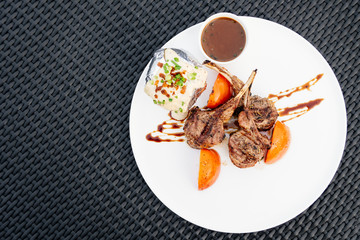 Grilled lamb chop