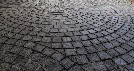 Vintage stone footpath