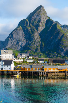 Landscape of Summer Lofoten islands is an archipelago in the county of Nordland, Norway.