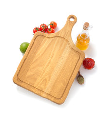 cutting board with  ingredient