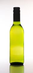 Bottle of white wine isolated on white background