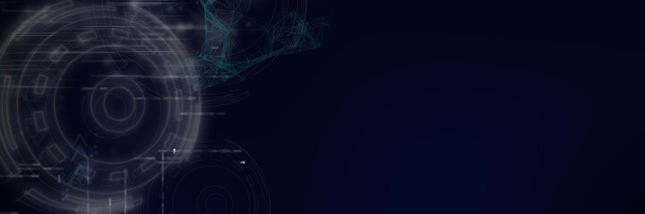 Abstract futuristic shapes.