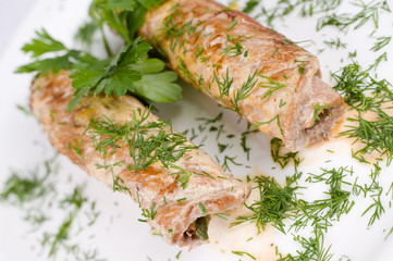 roasted meat rolls, macro