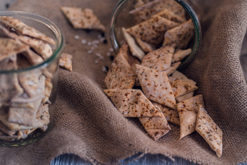 Cracker Keks gewürzt