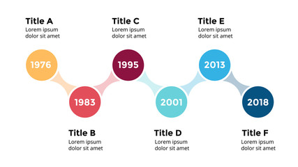 Vector arrows circles timeline infographic, diagram chart, graph presentation. Business progress concept with 8 options, parts, steps, processes.